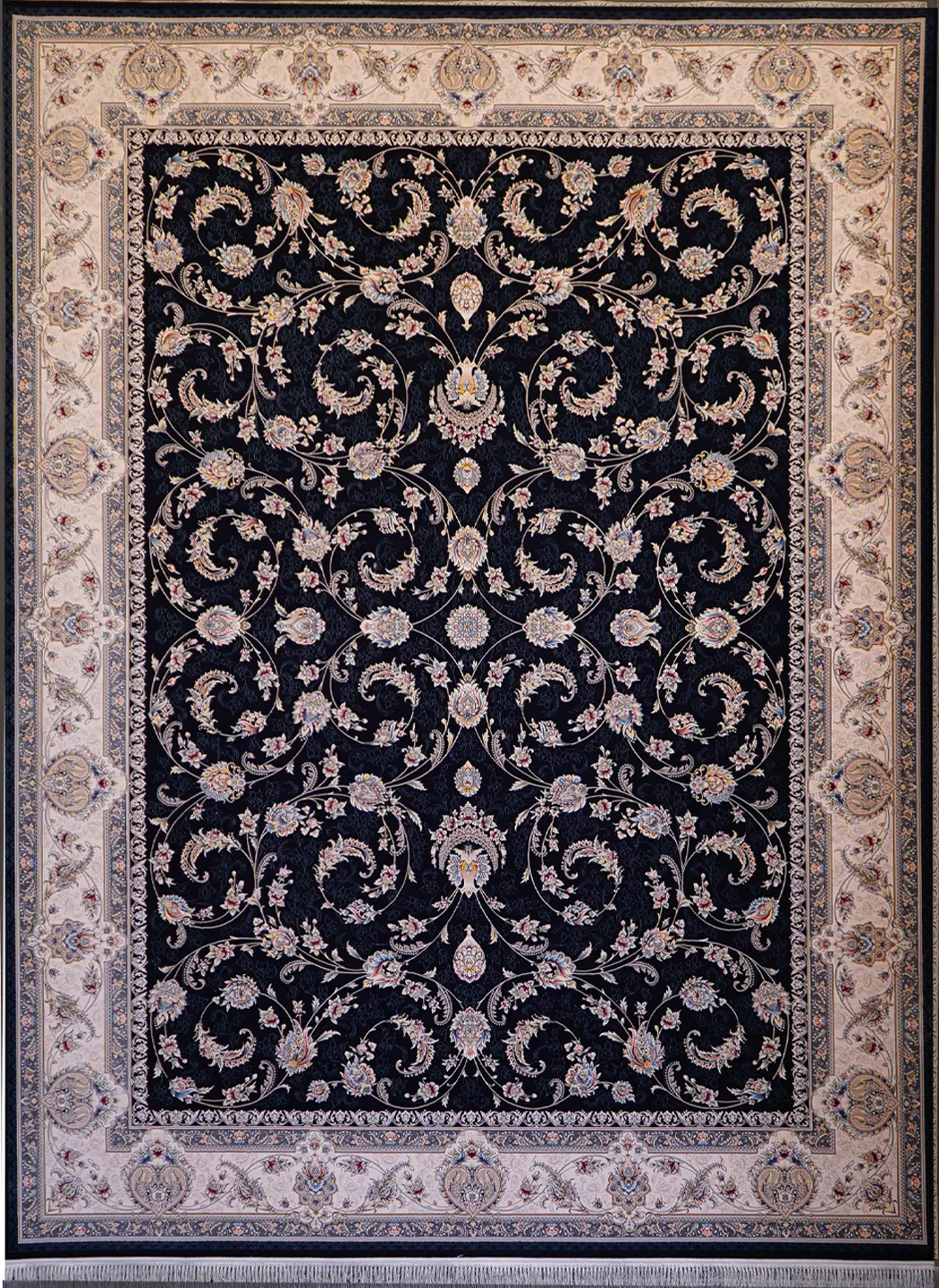 فرش مینا 1200 شانه تراکم 3600 کف ساده