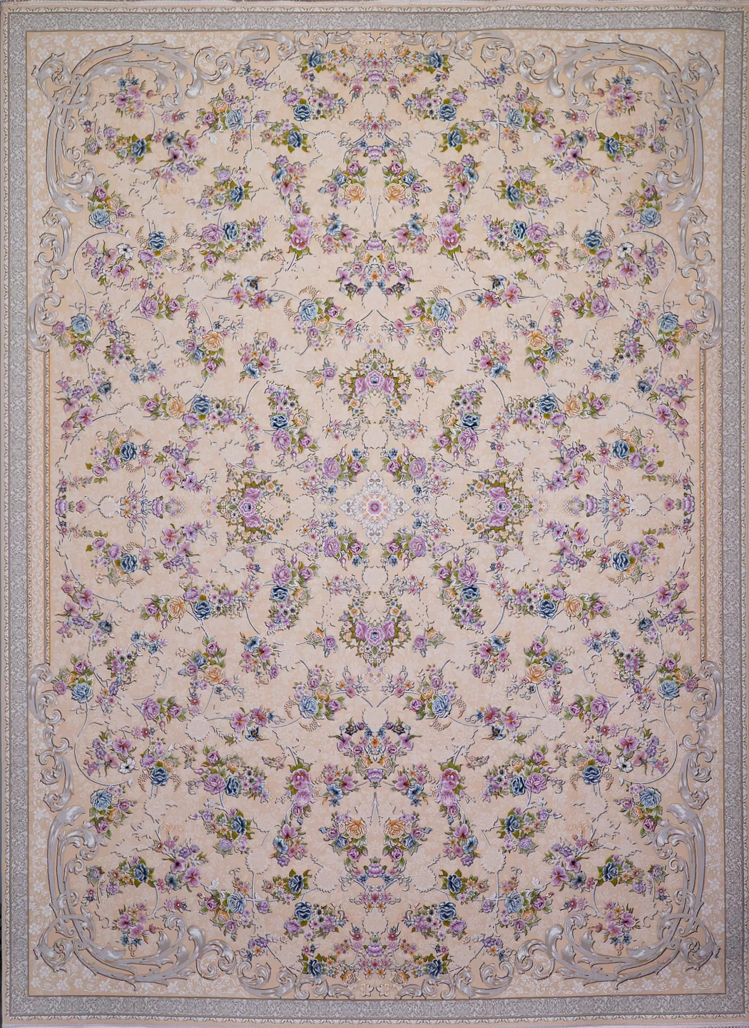 فرش سروناز 1200 شانه تراکم 3600  گل برجسته