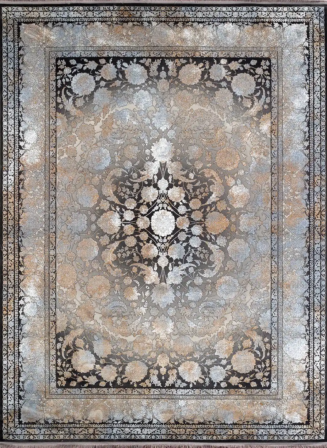 فرش کد 70017 700 شانه تراکم 2550 گل برجسته