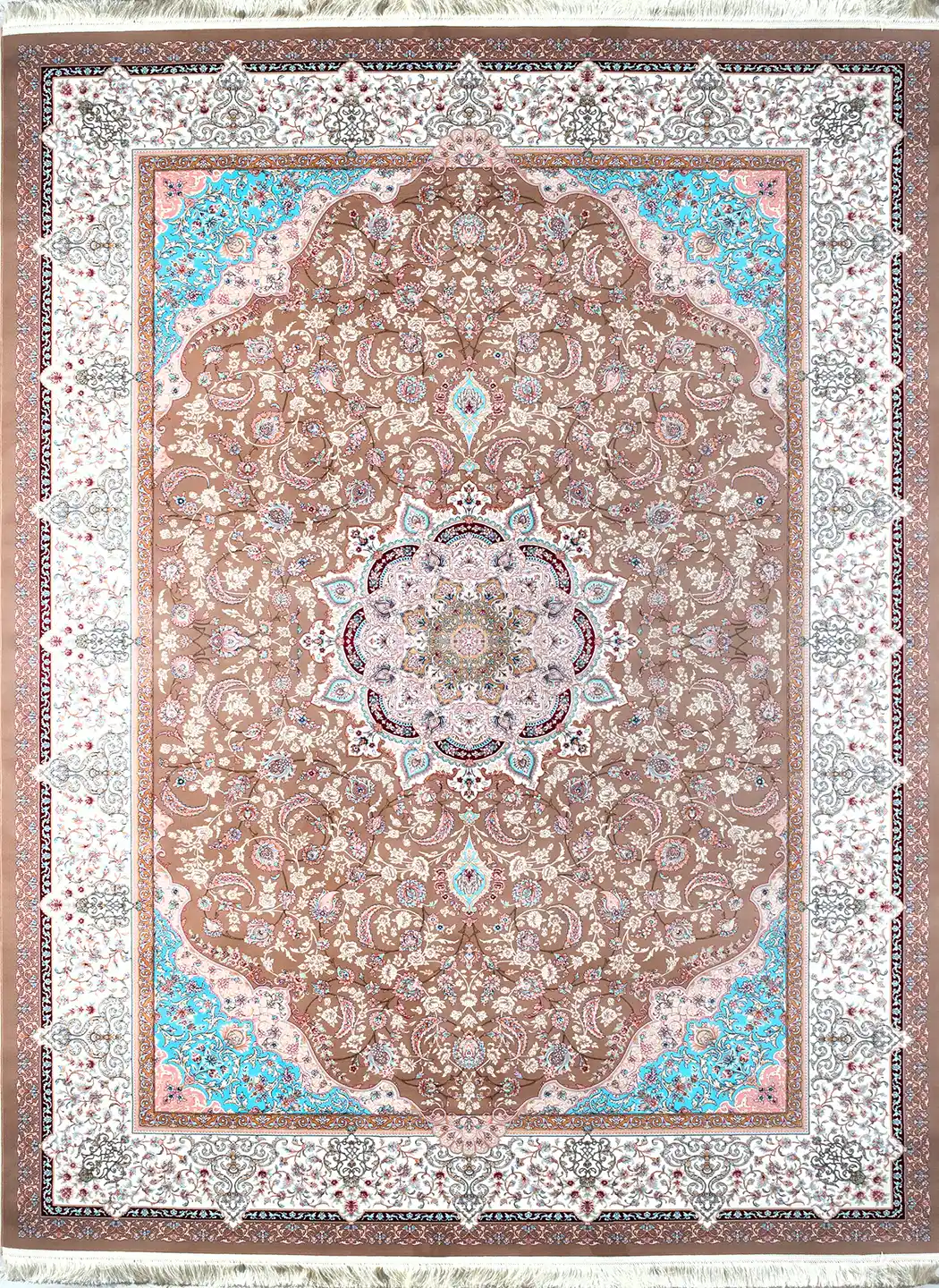  فرش کد 12831 1200 شانه تراکم 3600 کف ساده