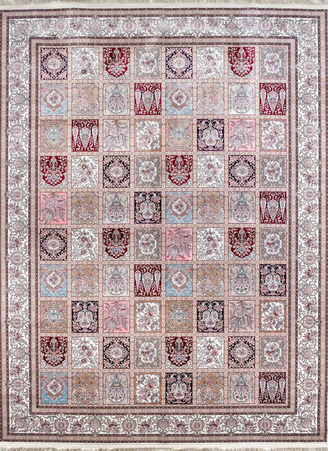 فرش کد 12847 1200 شانه تراکم 3600 کف ساده 