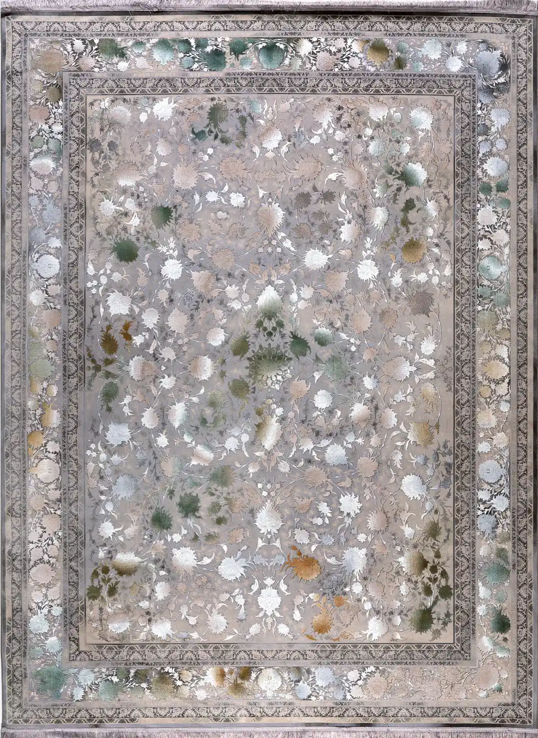 فرش کد 2070 1200شانه تراکم 3600 گل برجسته