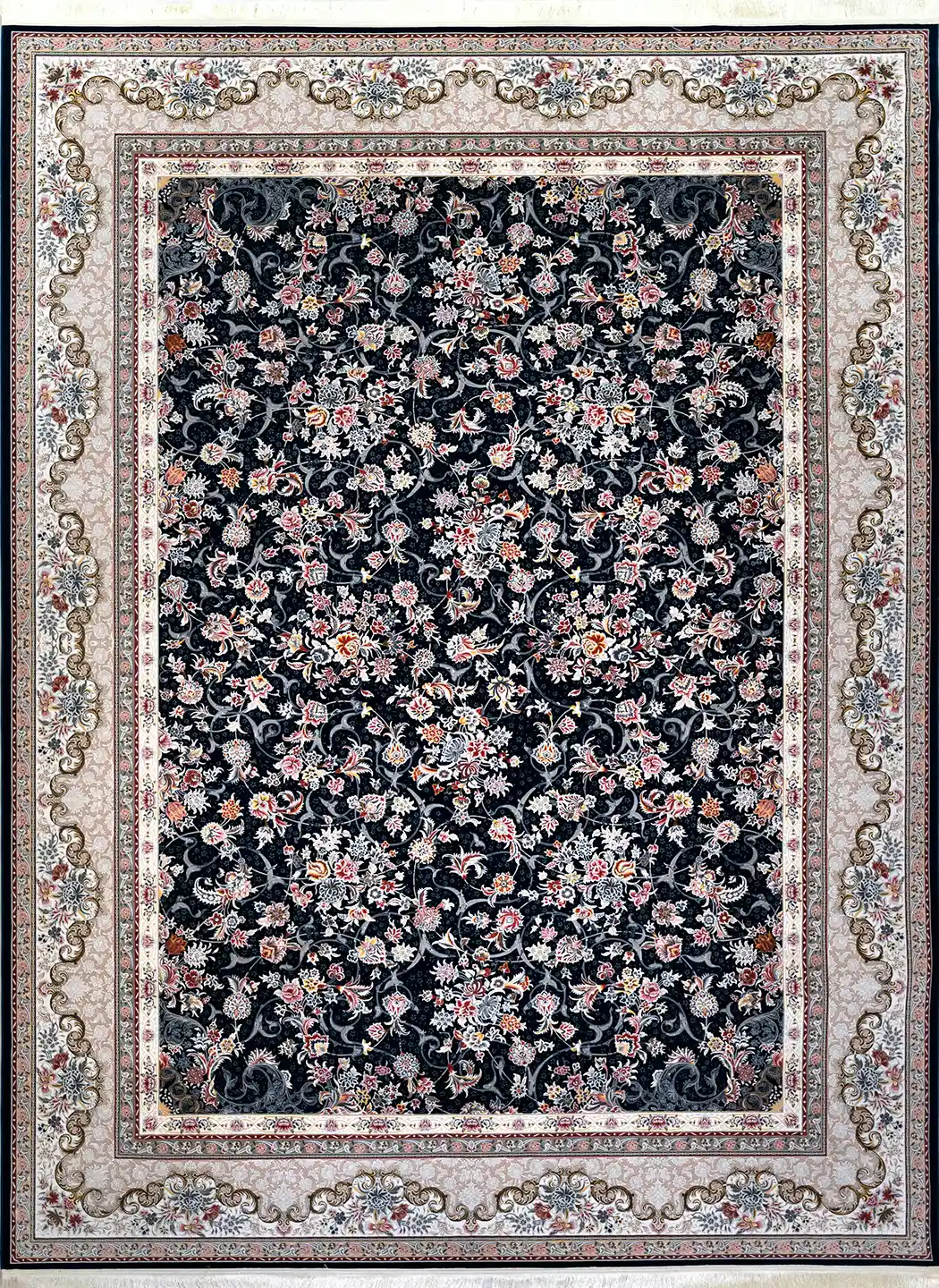 فرش گلریز 1500 شانه  تراکم 4500 گل برجسته 