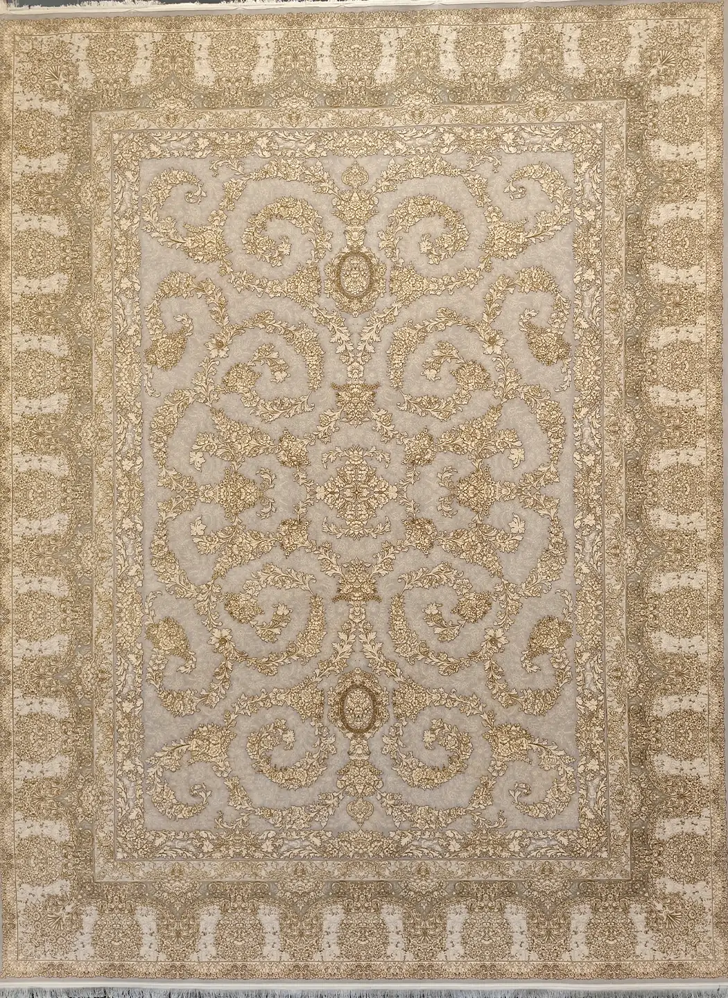 فرش افشان طلاکوب 1200  شانه تراکم 3600 گل برجسته