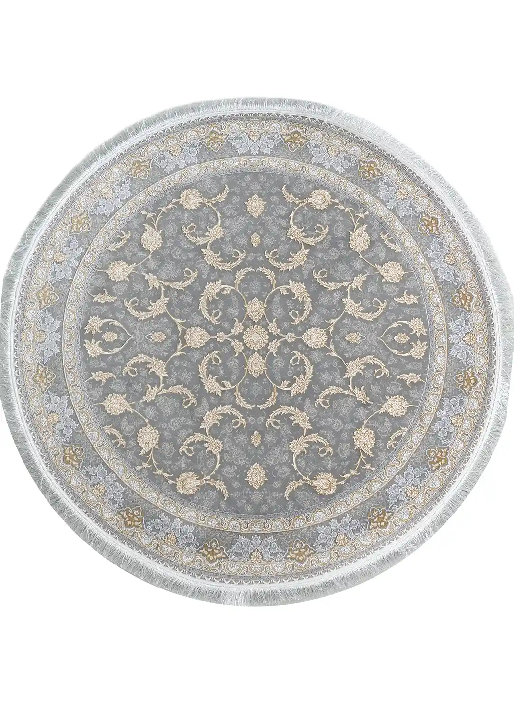 فرش گرد تارا 1200 شانه تراکم 3600 گل برجسته