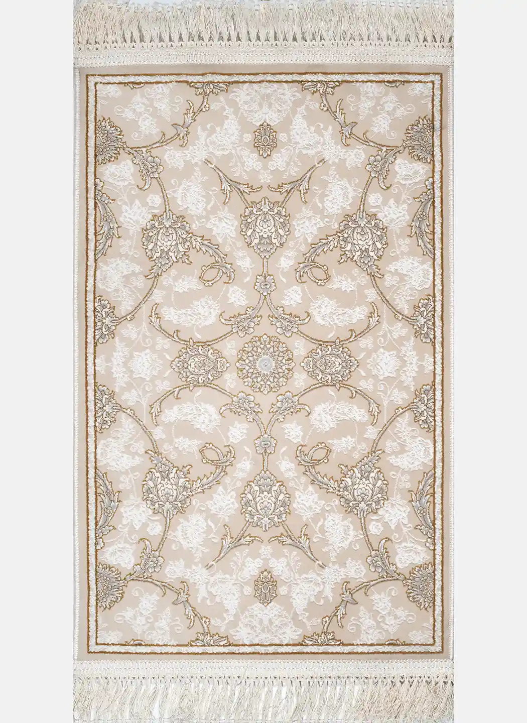 فرش پادری کد 12480  1200 شانه تراکم 3600 گل برجسته