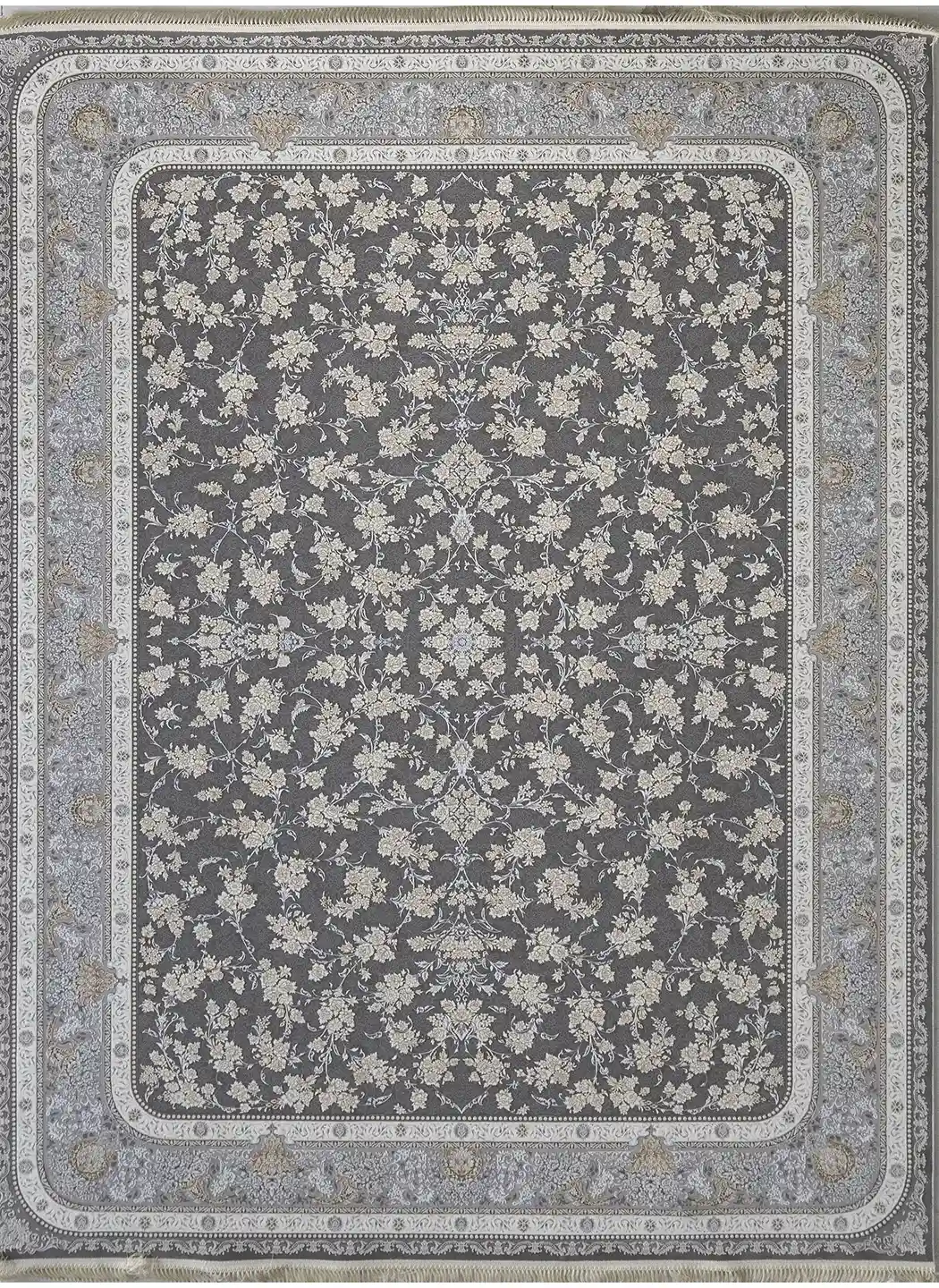 فرش شهریار طوسی 1200 شانه تراکم 3600 گل برجسته